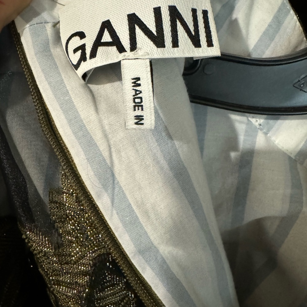 Ganni Feather Mini Dress, Size 36 (Small), Excellent condition - Picture 9 of 11